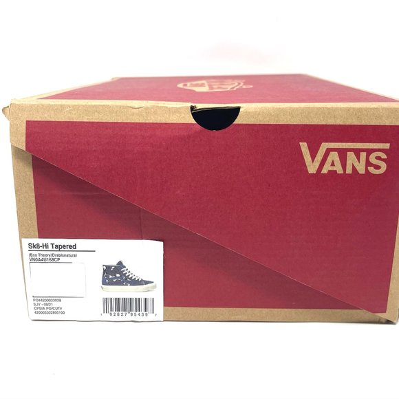 Vans Sk8 Hi Tapered Skateboarding High Top Women's Blue White Canvas VN0A4U168CP - Picture 10 of 11